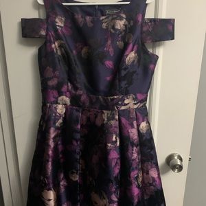 Jessica Howard Off the Shoulder Purple Dress